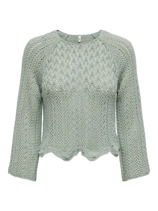 ONLY - ONLNOLA LIFE 3/4 PULLOVER KNT NOOS jadeite - Gr. - XS