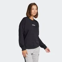 adidas Sportswear Sweatshirt W LIN FT SWT mit Rundhalsausschnitt, ohne Verschluss, normale Schnittform