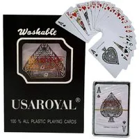 VERK GROUP Spiel Beschichtetes Pokerkartendeck, Plastikkarten 54 tlg