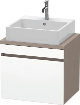 Duravit DuraStyle Konsolenwaschtischunterbau wandhängend Weiß & Basalt Matt 600x478x512 mm - DS53000 DS530001843