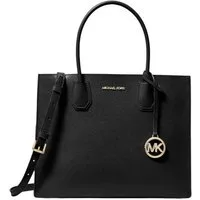 MICHAEL KORS Handtasche Michael Kors Shopper Mercer Large Saffiano Leder Schwarz Handtasche