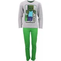 Minecraft Schlafanzug MINECRAFT langer Pyjama Kinder Schlafanzug Jungen + Mädchen langer Schlafanzug Kinder