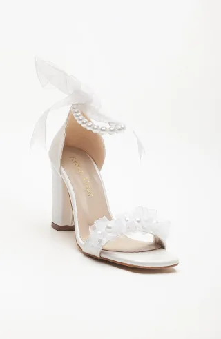 Krystal Lace Bridal Sandalen with Pearls (Women)