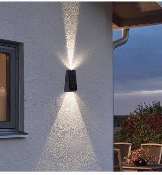 Solar Wall Lights Outdoor Waterproof Decorative Garden Lights RGB / Dual-Color Garden Decorative Fence Lights