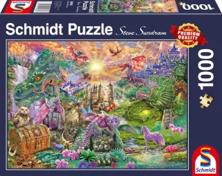 Schmidt Puzzle 58966 - Verzaubertes Drachenland [1.000 Teile]