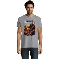 Blondie & Brownie T-Shirt Masters of the Universe He-Man Retro Motiv Herren T Shirt Rundhals Eternia Helden Print shirt Classic Fit