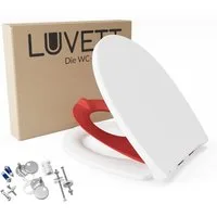 LUVETT Kinder-WC-Sitz C490 mit Kindersitz Softclose Magnetisch abnehmbar Duroplast O-Form (Komplett-Set, Kindersitz-Einlage), mit Original SoftClose® Absenkautomatik, Duroplast