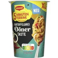 MAGGI Fertiggericht, Maggi 5 Minuten Terrine Döner Taste XL Cup Packung 71g