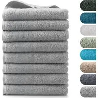 BARBONS Handtücher Set – 8-tlg Handtuch Set 50 x 100 cm für Badezimmer, Gäste & Alltag, (8-St), Walkfrottee, 100% Baumwolle, saugstark, weich