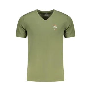Aeronautica Militare Grünes Baumwoll Herren T-Shirt