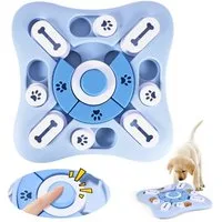 BlingBin Tier-Intelligenzspielzeug Hunde Denkspielzeug Interaktives Hunde-Puzzle-Spielzeug Mit Quietschen, Lebensmittelechtes ABS+PP, 1 Stück (1-tlg) IQ-Training, waschbar, Hunde Futterspielzeug für jede Größe