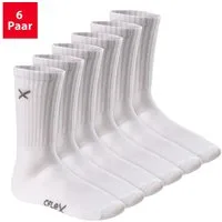 CFLEX Sportsocken Lifestyle Crew Socks (6 Paar) für Damen & Herren - Frotteesohle
