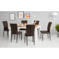 Home affaire 4-Fußstuhl Bergamo (Set, 6 St), erhältlich in Samt, Vintage-Mikrofaser und Webstoff in vielen Farben