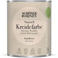 SCHÖNER WOHNEN FARBE Wandfarbe Schöner Wohnen Naturell Kreidefarbe 1,0 Ltr. Sandbrise
