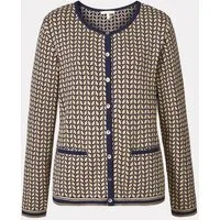 Himalaya Clothing Cardigan Damen mit feinem Blattdesign - Cardigan aus hochwertiger Bio-Baumwolle Weiche Baumwolljacke mit hohem Tragekomfort