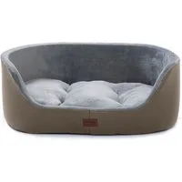 M-Diamant Tierbett Orthopädisches Hundebett Komfortables Hundekissen Hundesofa mit Rand, Polyester, ideal als Kopfstütze