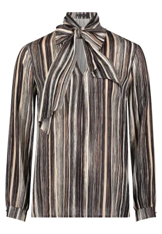 Betty Barclay - Schlupfbluse black/taupe - Gr. - 38