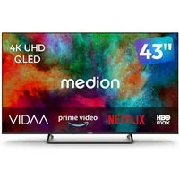 Medion® MD843602 LCD-LED Fernseher (108 cm/43 Zoll, 4K Ultra HD, Smart-TV, Dolby Vision, Dolby Atmos, Netflix, HBO Max, Prime Video, Disney+, WOW)