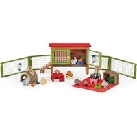 Schleich® Spielfigur Tierfiguren Farm World - Picknick mit kleinen Haustieren