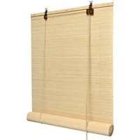 Rollo Bambusrollo SolDecor B86, 80x160cm, Natur – Klemmfix ohne Bohren, Sol Royal, Raffrollo Bambus Inkl Klemmfix, Holzrollo mit Kindersicherheitsclip