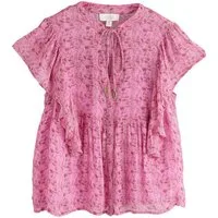 Rockett St George Kurzarmbluse Rockett St George Bluse mit Blumenmuster (2-tlg)