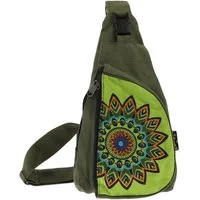 KUNST UND MAGIE Schultertasche Hippie Bodybag Schultertasche Slingbag Rucksack Brutsttasche Mandala S