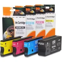 Tonerkartusche D&C HP 963XL Kompatibel 4er-Set Tintenpatronen für HP OfficeJet Pro, (Kompatibel für HP OfficeJet Pro 9012 963XL, 3YP35AE), 9028