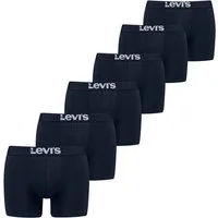 Levi's® Boxershorts LEVIS MEN SOLID BASIC BOXER BRIEF ORG CO 6P (6-er Pack)