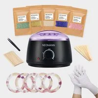 NEOMANN Warmwachs-Haarentferner Waxer II Waxing Kit für Frauen-Nicht klebend,teflonbeschichtet, Ganzkörper-Waxing