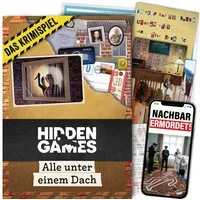Hidden Games Tatort Spiel Alle unter einem Dach, Familienspiel, Gesellschaftsspiel, Detektivspiel, Made in Germany