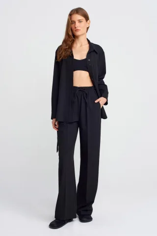 Weite Jersey-Hose