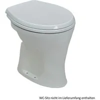 Ideal Standard WC-Komplettset Ideal Standard Eurovit Stand-Flachspül-WC, Abg. innen senkrecht, weiß