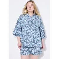 Studio Untold Hemdbluse Musselin-Bluse oversized Color-Leo