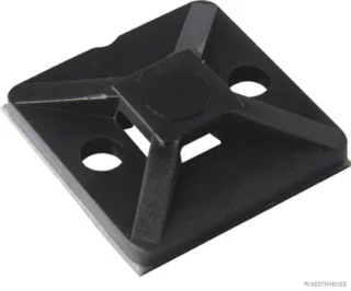 HERTH&BUSS Befestigungssockel, Kabelbinder, mit Klebefolie, 19 x 19 mm schwarz - 50265721