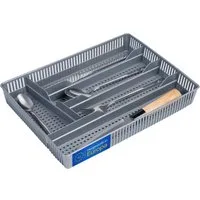 KONZEPT Schubladeneinsatz Besteckkasten für Schubladen - Praktischer Schubladen Organizer Küche (31x23x4,5cm), Besteckschublade Einsatz für optimale Küche Aufbewahrung