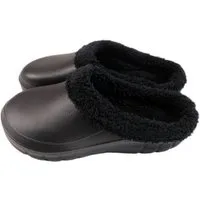 VewoTex Damen Clogs » Hausschuhe mit Teddy Kunstfell » Damenschuhe Clog (1 Paar, Kein Set) gefütterte Slipper » Winter & Herbst Garten Schuhe
