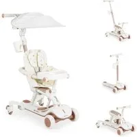 Byox Cityroller Kinderroller Cornet 6 in 1, Multifunktionsroller Rutscher Musik Becherhalter