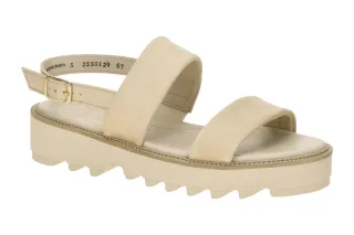 Paul Green Sandalen 6214-009 Beige sand Damen mit XL-ExtraLight Gummisohle
