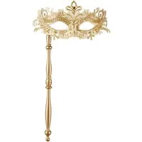 dressforfun Kostüm Venezianische Stabmaske, Elegante Stabmaske in Einheitsgröße