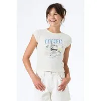 Garcia Kurzarmshirt mit Print und Rundhals