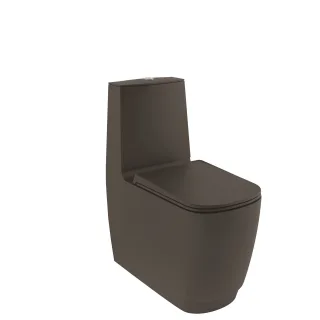 KLUDI-RESA S Spiralflush-UNI-Trap WC versteckte Befestigung mattschwarz 27WCB0139