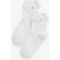 Next Kurzsocken Herz-Socken mit Baumwolle und Rüschen im 2er-Pack (2-Paar)