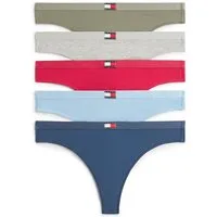 Tommy Hilfiger Underwear Tanga 5 PACK FLAG THONG (Packung, 5-St., 5er) mit Logo