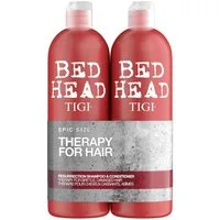 BED HEAD Haarshampoo by TIGI Resurrection Shampoo und Conditioner Set, 2x750ml Set, Haarpflege für sprödes und strapaziertes Haar
