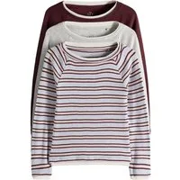 The Set Langarmshirt The Set Langarmshirts U-Boot-Ausschnitt, 3er-Pack (3-tlg)