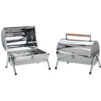 Jürgen Westerholt GmbH Holzkohlegrill 1282, Edelstahl Klappgrill tragbar & aufklappbar, Holzkohle