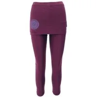 Guru-Shop Hose & Shorts Yoga-Hose, Leggings mit Minirock Bio Baumwolle.. alternative Bekleidung