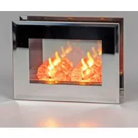 formano LED Dekolicht LED Deko Licht Spiegelfeuer 16cm Stimmungslicht Glas mit Timer 6h/18h, LED fest integriert