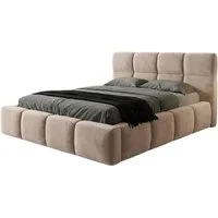 A&J MöbelLand GmbH Polsterbett VELUNO mit Matratze, Lattenrost und Bettkasten. (Modernes Bett mit Bettkasten – erhältlich in verschiedenen Farben und Größen sowie wahlweise ohne Matratze oder mit Schaummatratze bzw. Matratze H3 / H4., TOP ANGEBOT), L