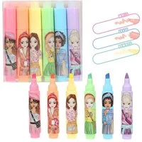 Depesche Marker TOPModel Erasable Mini Highlighter Set - 6 radierbare Textmarker